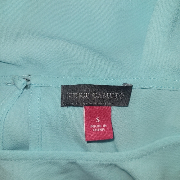 Vince Camuto Light Blue Ruffled Flutter Short Sleeve Top S - Picture 6 of 6